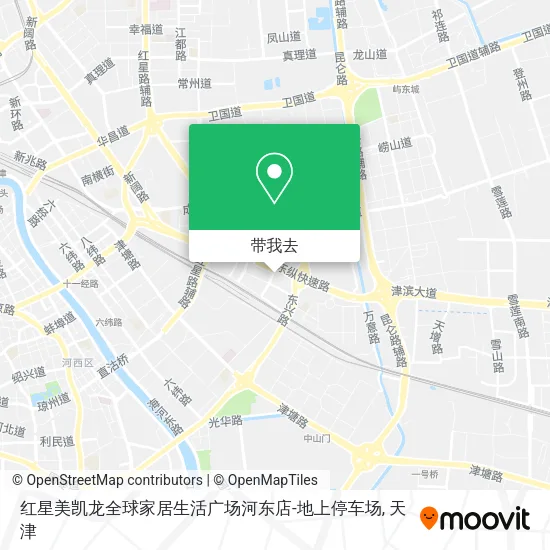 红星美凯龙全球家居生活广场河东店-地上停车场地图