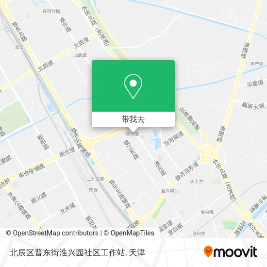 北辰区普东街淮兴园社区工作站地图