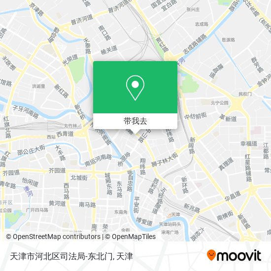天津市河北区司法局-东北门地图