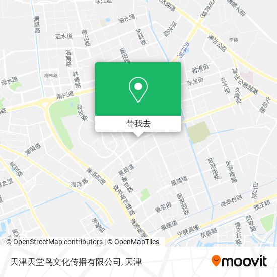 天津天堂鸟文化传播有限公司地图