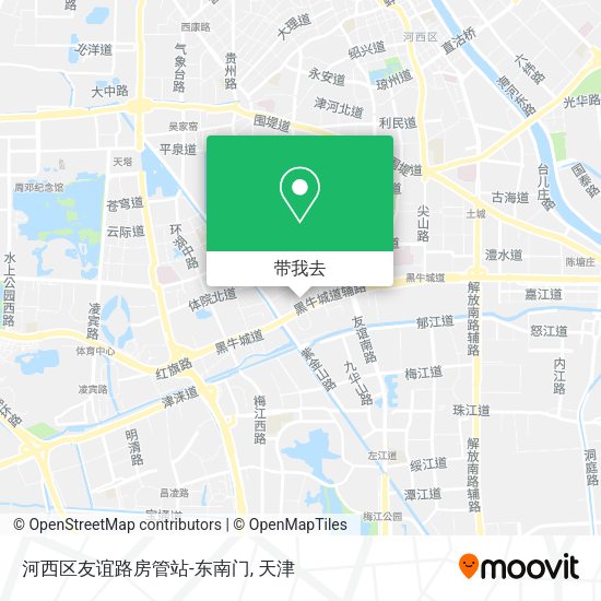 河西区友谊路房管站-东南门地图