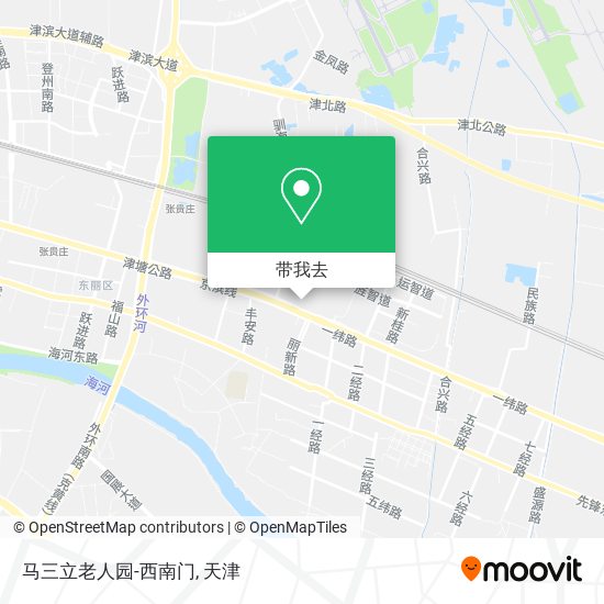 马三立老人园-西南门地图