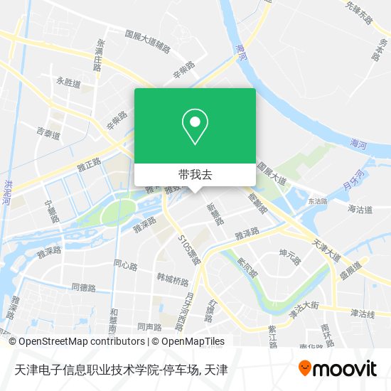 天津电子信息职业技术学院-停车场地图