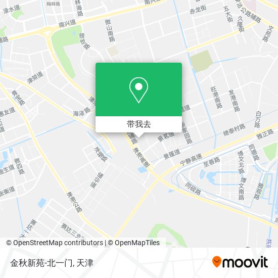 金秋新苑-北一门地图