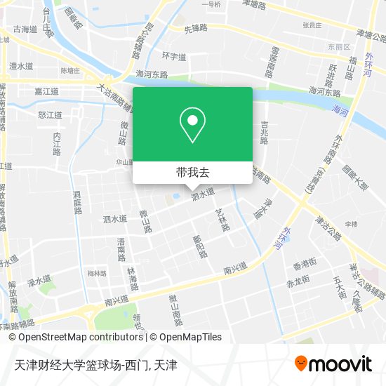 天津财经大学篮球场-西门地图