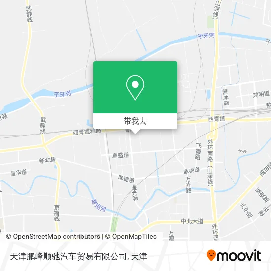 天津鹏峰顺驰汽车贸易有限公司地图