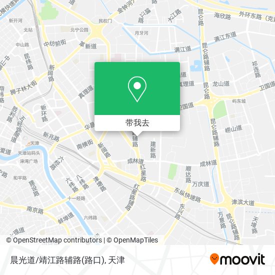 晨光道/靖江路辅路(路口)地图