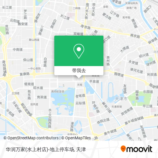 华润万家(水上村店)-地上停车场地图