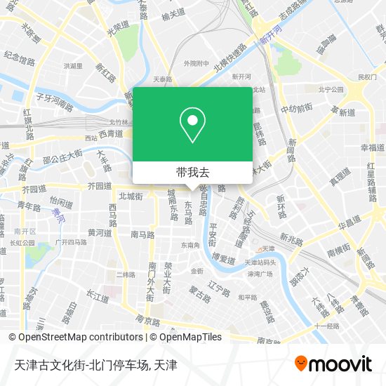 天津古文化街-北门停车场地图