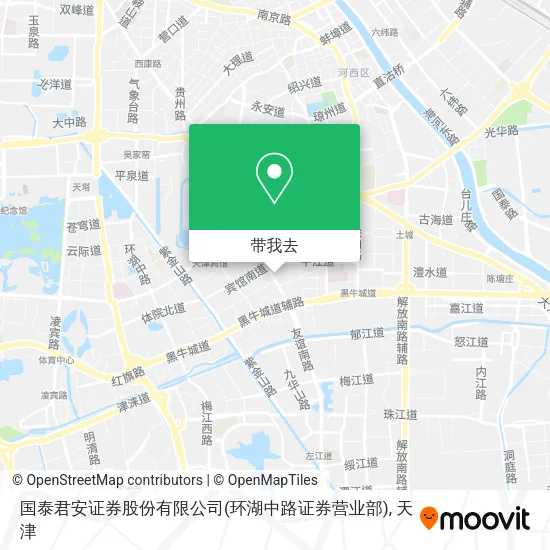 国泰君安证券股份有限公司(环湖中路证券营业部)地图