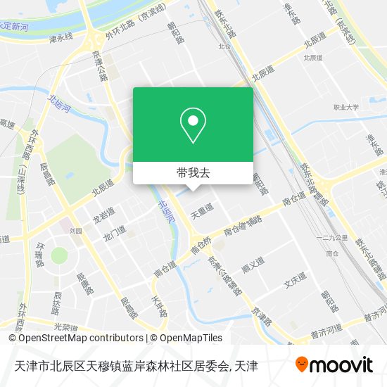 天津市北辰区天穆镇蓝岸森林社区居委会地图