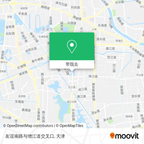友谊南路与增江道交叉口地图