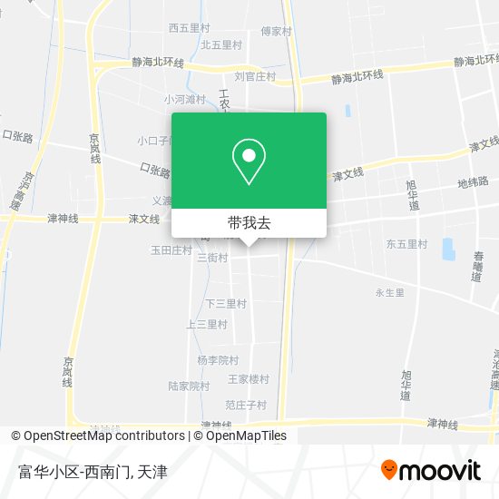 富华小区-西南门地图
