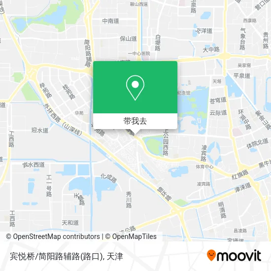 宾悦桥/简阳路辅路(路口)地图