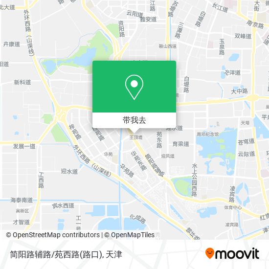 简阳路辅路/苑西路(路口)地图