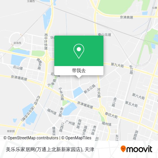 美乐乐家居网(万通上北新新家园店)地图