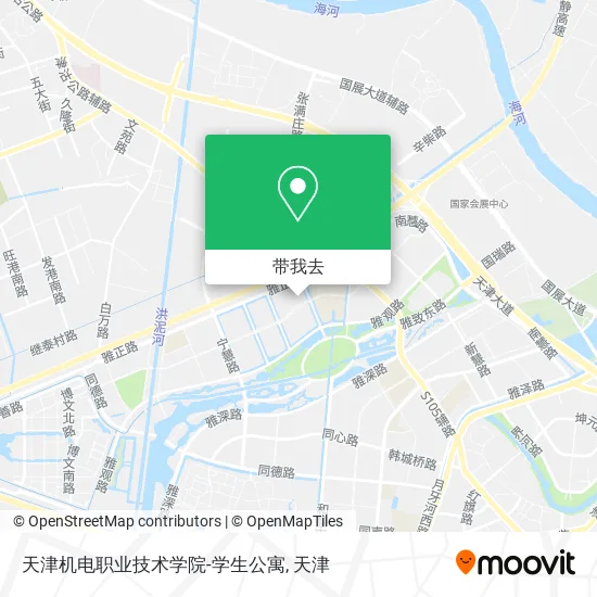 天津机电职业技术学院-学生公寓地图