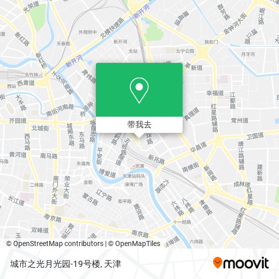 城市之光月光园-19号楼地图