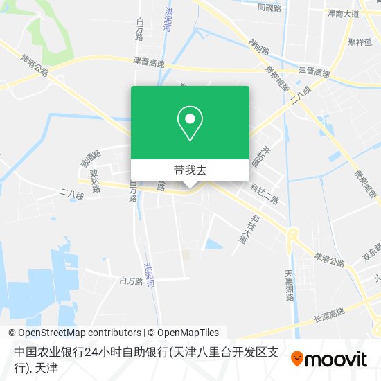 中国农业银行24小时自助银行(天津八里台开发区支行)地图