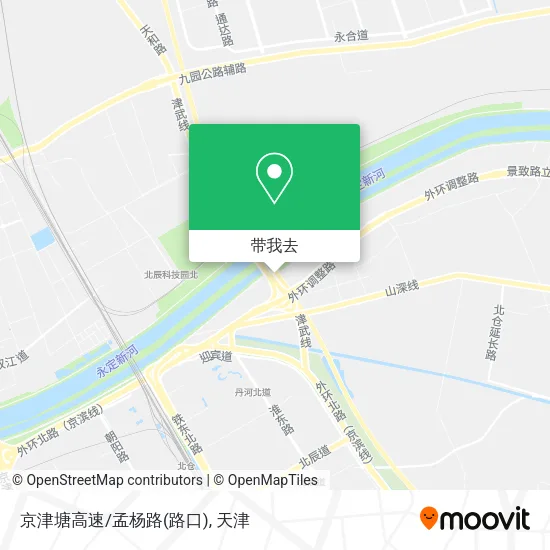 京津塘高速/孟杨路(路口)地图