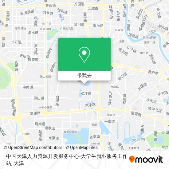 中国天津人力资源开发服务中心-大学生就业服务工作站地图
