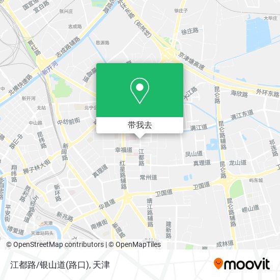 江都路/银山道(路口)地图