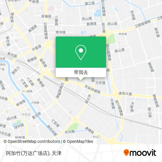 阿加竹(万达广场店)地图