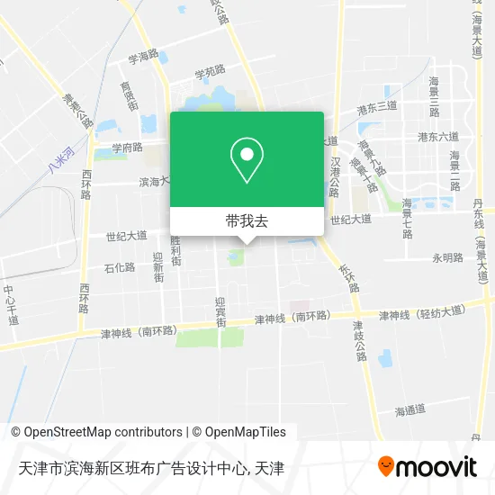 天津市滨海新区班布广告设计中心地图