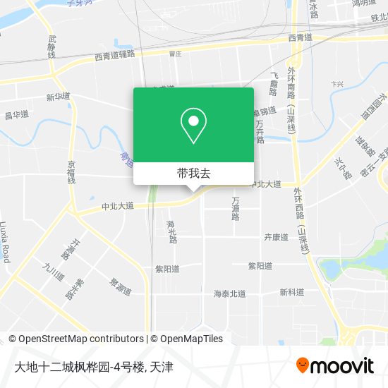 大地十二城枫桦园-4号楼地图