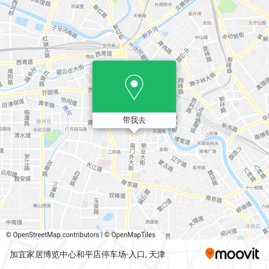 加宜家居博览中心和平店停车场-入口地图