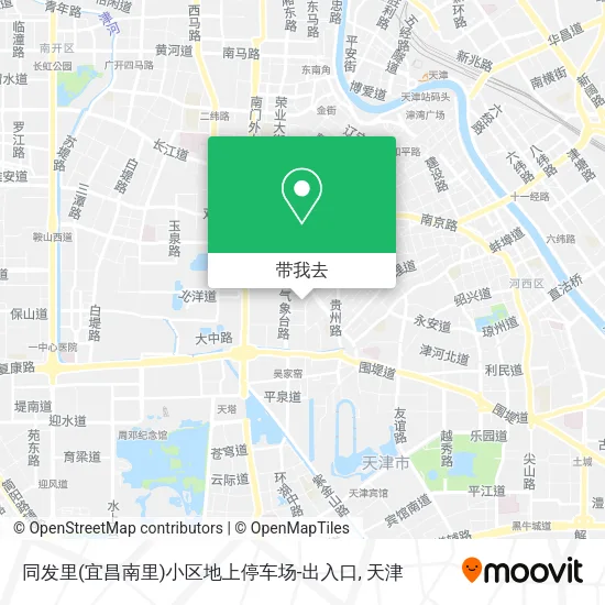 同发里(宜昌南里)小区地上停车场-出入口地图