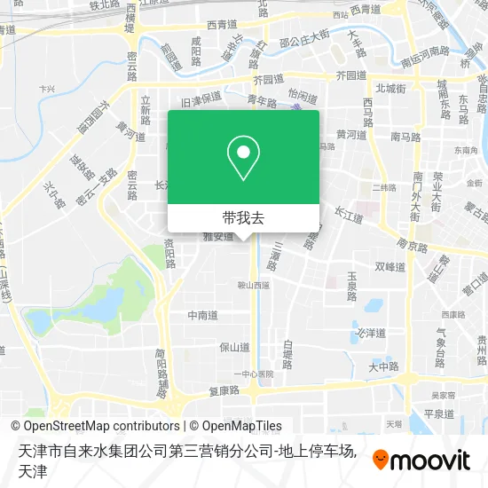 天津市自来水集团公司第三营销分公司-地上停车场地图