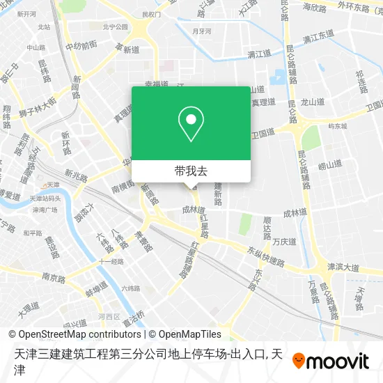 天津三建建筑工程第三分公司地上停车场-出入口地图
