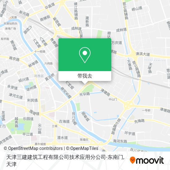 天津三建建筑工程有限公司技术应用分公司-东南门地图