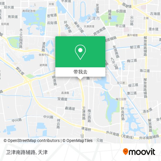 卫津南路辅路地图