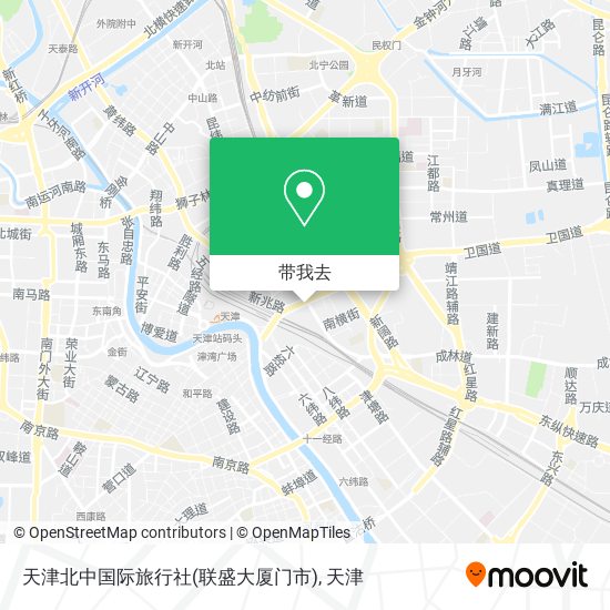 天津北中国际旅行社(联盛大厦门市)地图