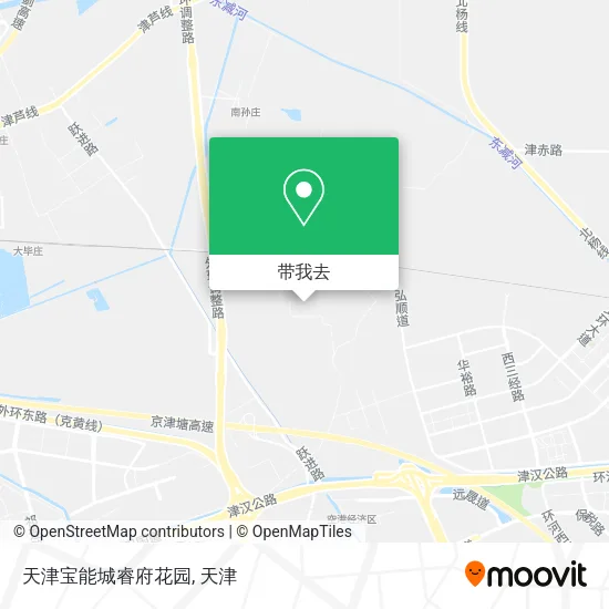 天津宝能城睿府花园地图