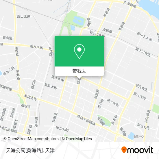 天海公寓[黄海路]地图