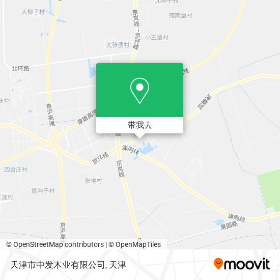 天津市中发木业有限公司地图