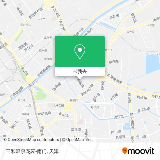 三和温泉花园-南门地图