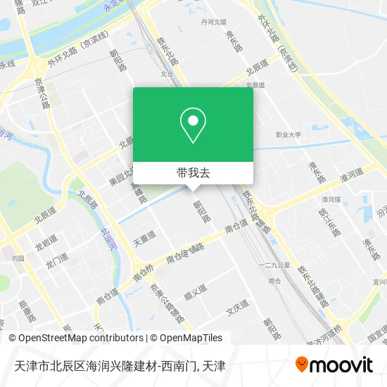 天津市北辰区海润兴隆建材-西南门地图