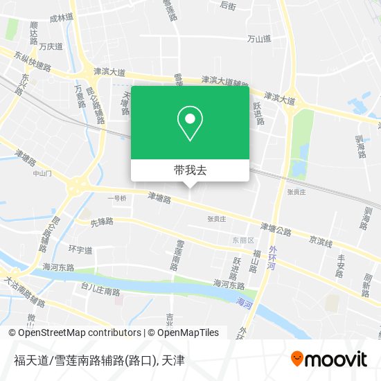 福天道/雪莲南路辅路(路口)地图