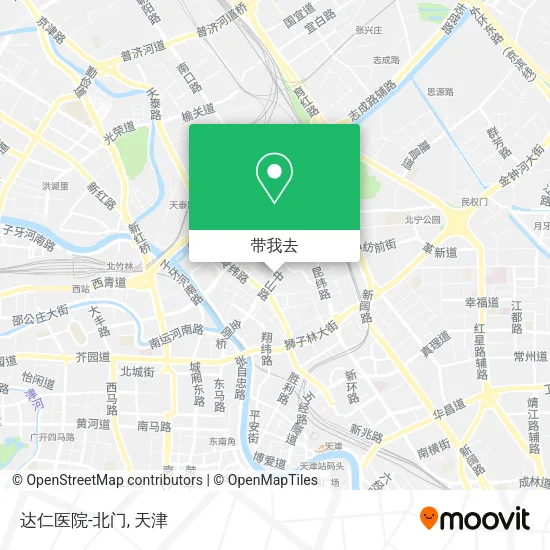 达仁医院-北门地图