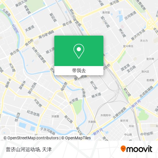 普济山河运动场地图