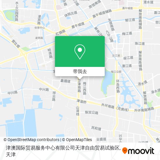 津澳国际贸易服务中心有限公司天津自由贸易试验区地图