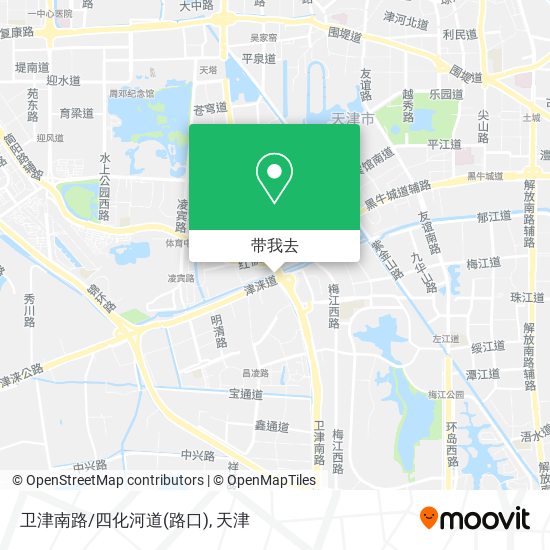 卫津南路/四化河道(路口)地图