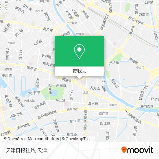 天津日报社路地图