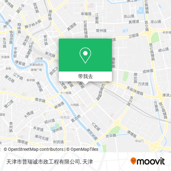 天津市普瑞诚市政工程有限公司地图
