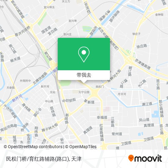 民权门桥/育红路辅路(路口)地图