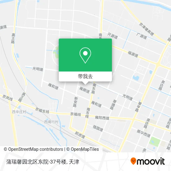 蒲瑞馨园北区东院-37号楼地图